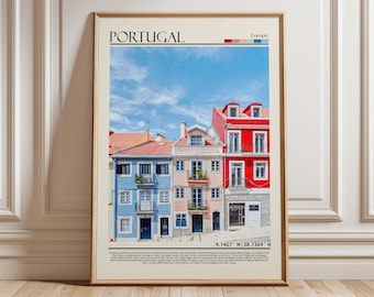 Portugal Wall Art , Portugal Poster , Portugal Print, Portugal Travel Poster, Portugal/Europe