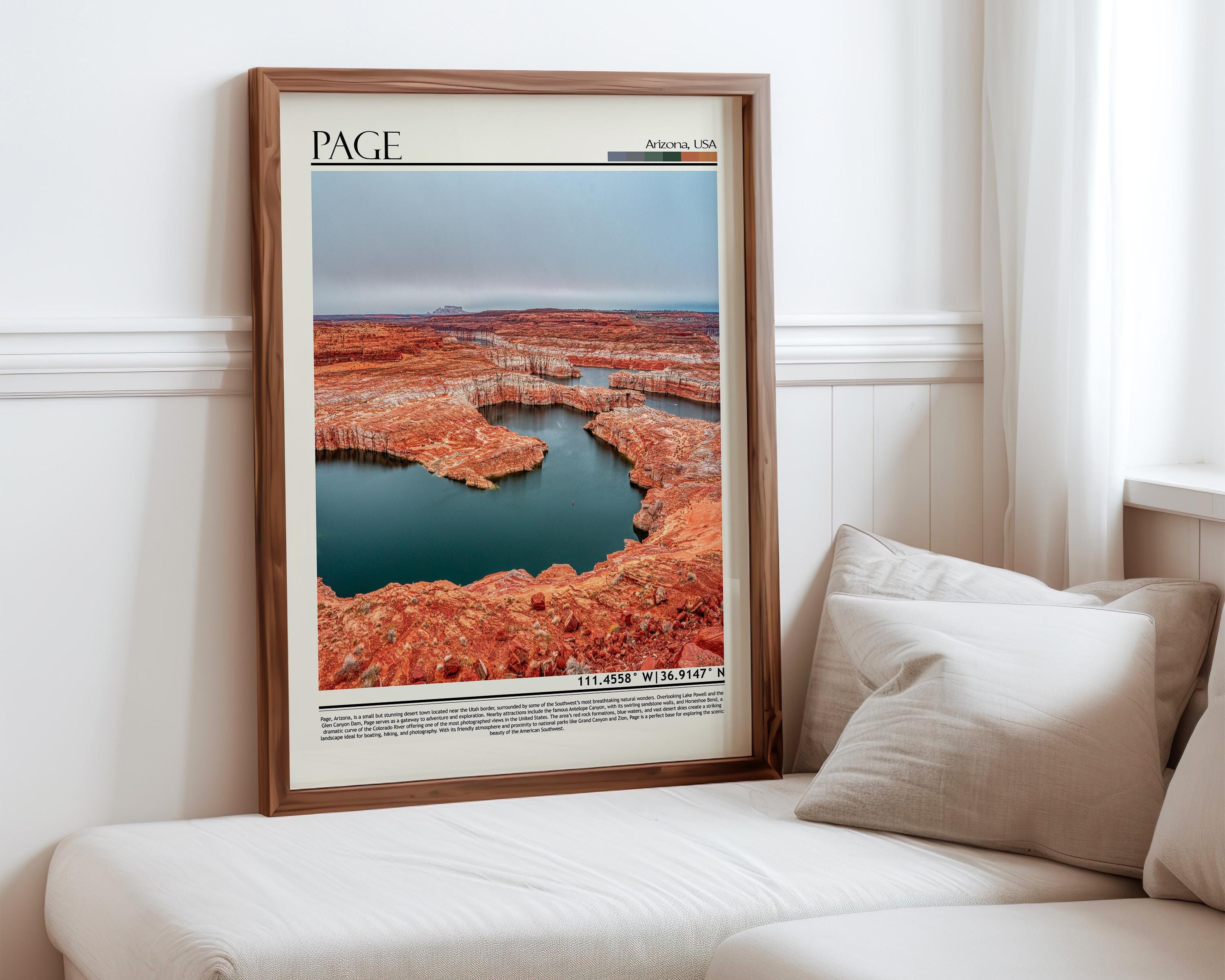 Page Arizona Poster Print | Lake Powell Wall Art | USA Home Decor