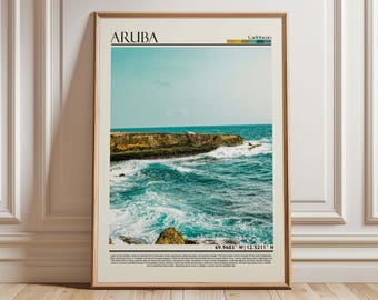 Aruba Wall Art, Aruba Poster, Aruba Reiseposter, Aruba Print, Aruba Foto, Aruba/Karibik
