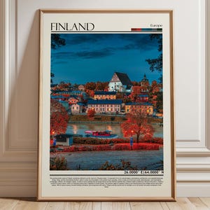 Finland Wall Art, Finland Travel Print, Finland Print, Finland  Poster, Finland Décor, Finland /Europe