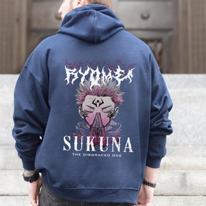 Sukuna Hoodie, Ryomen Sukuna Hoodie, Jujutsu Kaisen Hoodie, JJK Hoodie, Ryomen Sukuna, Black Anime Hoodie, Anime Hoodie, Anime Gifts For Him