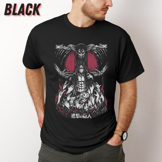 Attack on Titan Eren Yeager Shirt, Anime Cosplay Tee