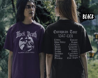 Camiseta de médico de la peste negra, camiseta gótica de estilo Dark Academia.