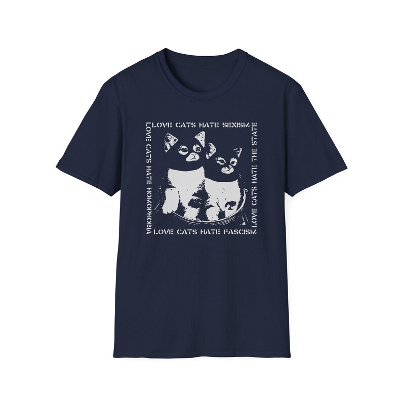 ACAB-T-shirt Funny Cat, Anarchy Punk Leftist Apparel afbeelding 9