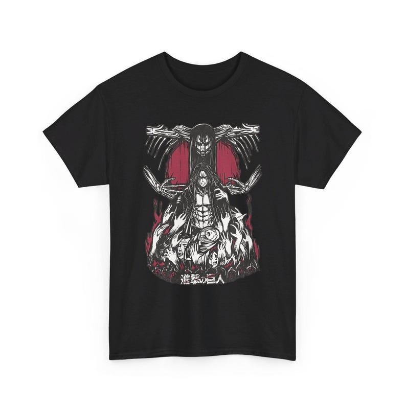 Attack on Titan Eren Yeager Shirt, Anime Cosplay Tee image 10