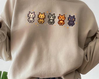Maglietta divertente sull'agricoltura - "Maglietta con i gatti di Stardew Valley" - Maglione di Stardew Valley, Merchandising di Stardew Valley, Felpa di Stardew Valley