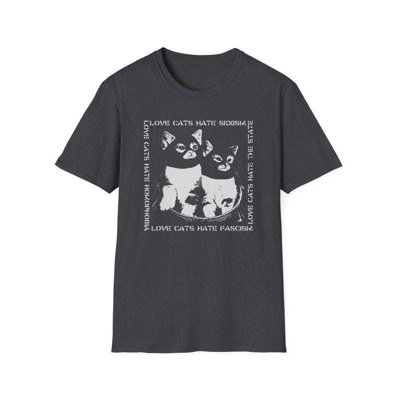 ACAB-T-shirt Funny Cat, Anarchy Punk Leftist Apparel afbeelding 8