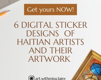Pegatinas digitales de artistas haitianos