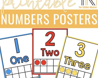 Classroom Numbers Posters | Numbers 1 to 20