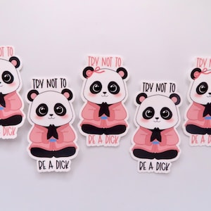 Süßer Panda Bär - Namaste Pose - mit/ohne Zitat - Viele Optionen!