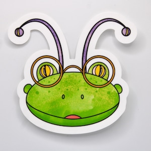 Sticker crapaud extraterrestre - animal mignon - unique