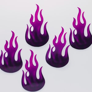 Hell lila Flammen Aufnäher - Professor Devera - Vierter Flügel Sticker