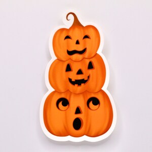 Pumpkin Tier Sticker - Halloween - Jack-o-Lanterns - Cute - Waterproof Weatherproof Sicker