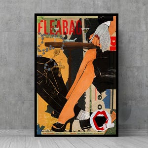 Poster sac aux puces - oeuvre d'art murale - affiches vintage - décoration murale rétro - objets de collection pour les cinéphiles