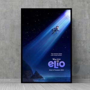 Pixar Elio 2023 Filmplakat - Wandkunst - Vintage Poster - Retro Wanddeko - Filmfan Sammlerstücke