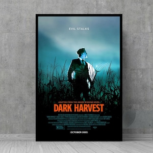 Dark Ernte Film Poster - Wandkunst - Vintage Poster - Retro Wand Dekor - Film Fan Sammlerstücke