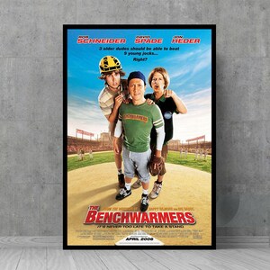 Pôster do filme The Benchwarmers - Arte de parede - Pôsteres vintage - Decoração de parede retrô - Colecionáveis de fãs de cinema
