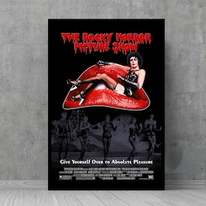 Póster de la película The Rocky Horror Picture Show de 1975 - Arte mural - Pósteres antiguos - Decoración de pared retro - Objetos de colección para fanáticos del cine