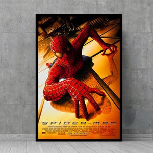 Poster di Spider-Man 3, poster del film Spider-Man (2002) - Arte murale - Poster di film classici d'epoca - Decorazioni murali retrò - Collezionabili per gli appassionati di cinema