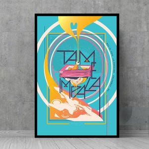 Póster de la banda de estética Tame Impala - Arte de pared - Pósteres vintage - Decoración de pared retro - Objetos de colección para fanáticos del cine