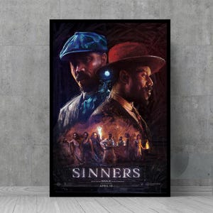 Sinners Film Poster - Wand Kunst - Vintage Poster - Retro Wand Dekor - Film Fan Sammlerstücke
