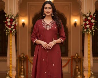 ハンドブロックプリントのクルタセット（ドゥパッタ/ストール付き）|インドのサルワール・カミーズ|女性用インド綿スーツセット|白いジャイプリプリントのブロックプリント3点セット
