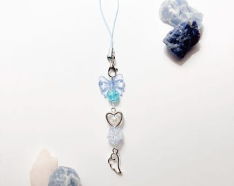 Hellblaue Flasche Charm
