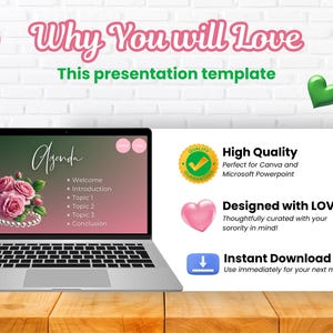 Sorority Präsentationsvorlage: 15 Folien, Canva & Power Point Kompatibel Bild 3
