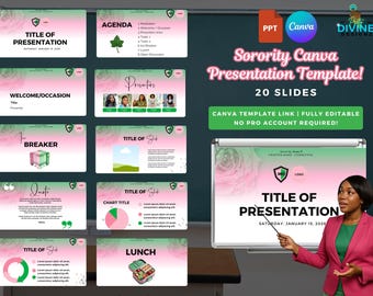 Schwesternschaft Präsentationsvorlage: 20 Canva & Power Point Folien
