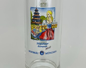 Jarra de cerveza de verano HB Munich 0,5 l / Jarra de cerveza Oktoberfest HOFBRÄU MUNICH