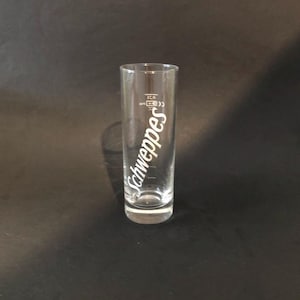 1 x Schweppes Glas 0,2l Vintage Glas