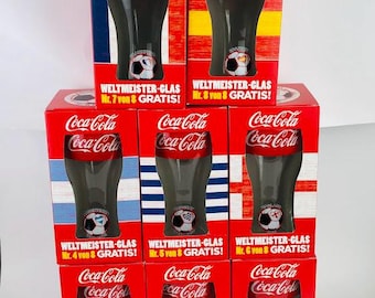 8 X Coca Cola Glasses / World Cup 2014 Brazil / All World Cup