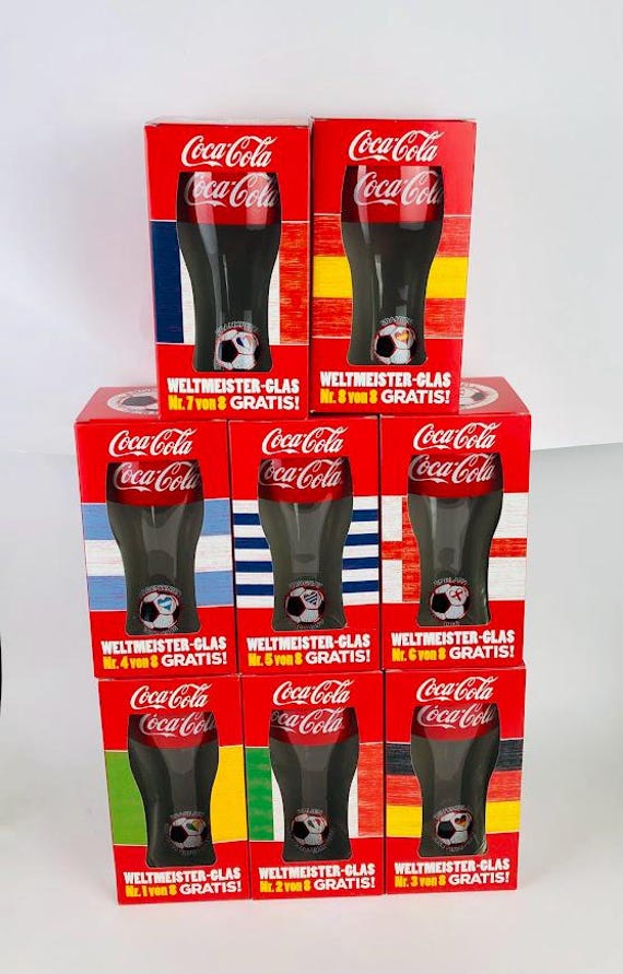 8 X Coca Cola Glasses / World Cup 2014 Brazil / All World Cup