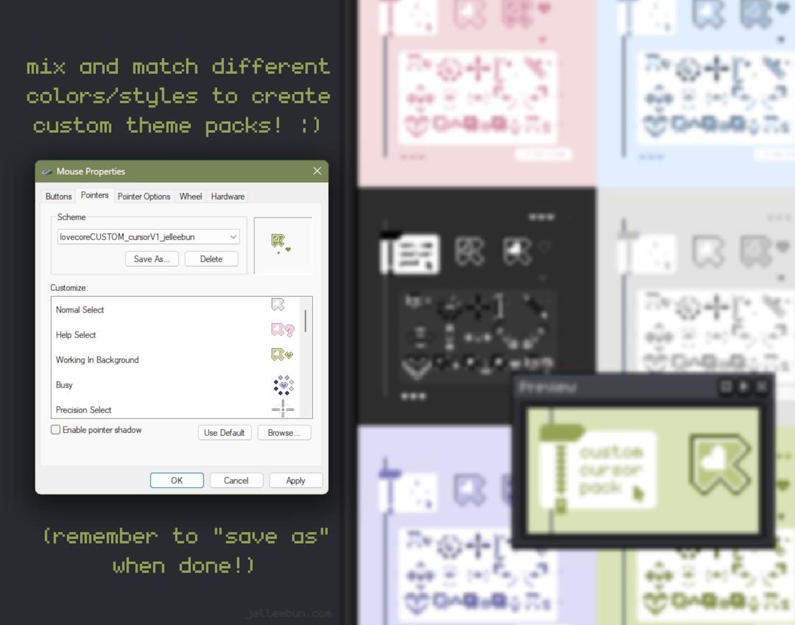 Ghost Cat Pixel Art Mouse Cursors – Animated Bouncy Pack (windows .ani ...