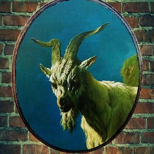 Holzplatte Pate Pate Viktorianische Wandkunst Vintage Stil Tierkunst Handgemacht Hexerei WitchWood Wall Art Handgemachter Fototransfer