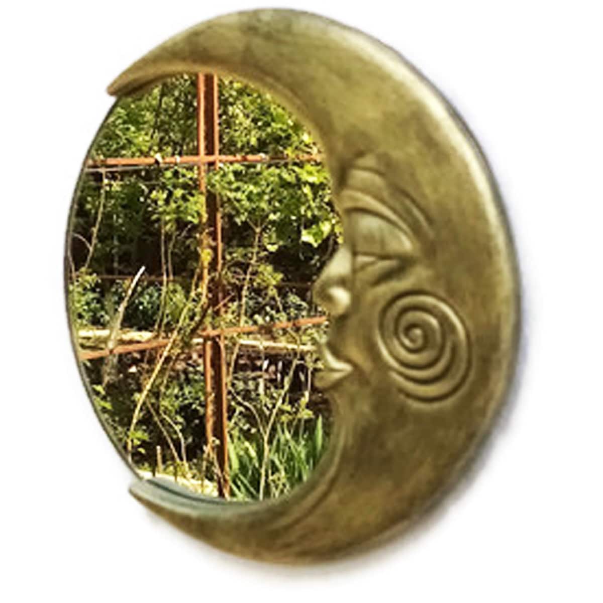 Bronze Crescent Moon Mirror