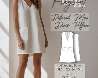 Mini Dress Pattern,Milkmaid Dress,Babydoll Dress,Linen Mini Dress,Cottagecore Dress,Fairy Dress,Graduation Dress,PDF Digital Sewing Pattern