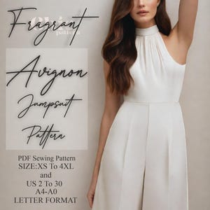 Jumpsuit Pattern | Sewing Patterns | Sewing Patterns for Women | Jumpsuit Sewing Pattern | Dress Pattern | PDF Digital Sewing Pattern