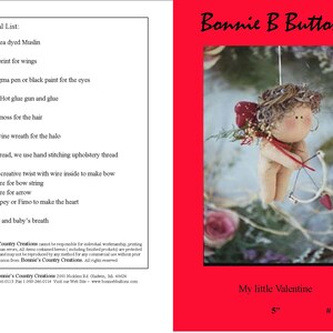 Digital download! Bonnie B Buttons Original Pattern # 1195 Be My Valentine - small Cupid