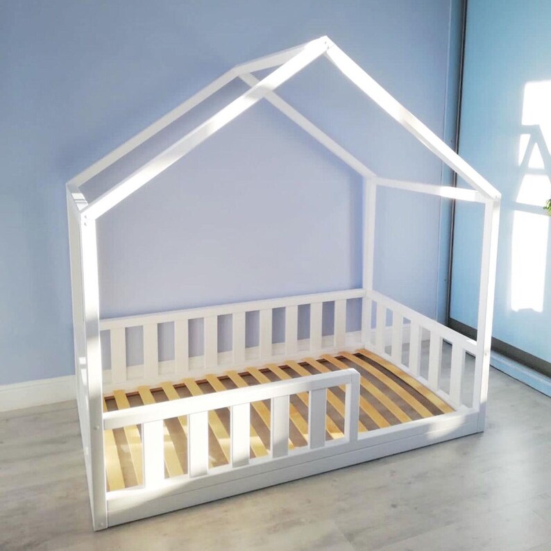 Montessori House Floor Kid Bed Etsy Australia