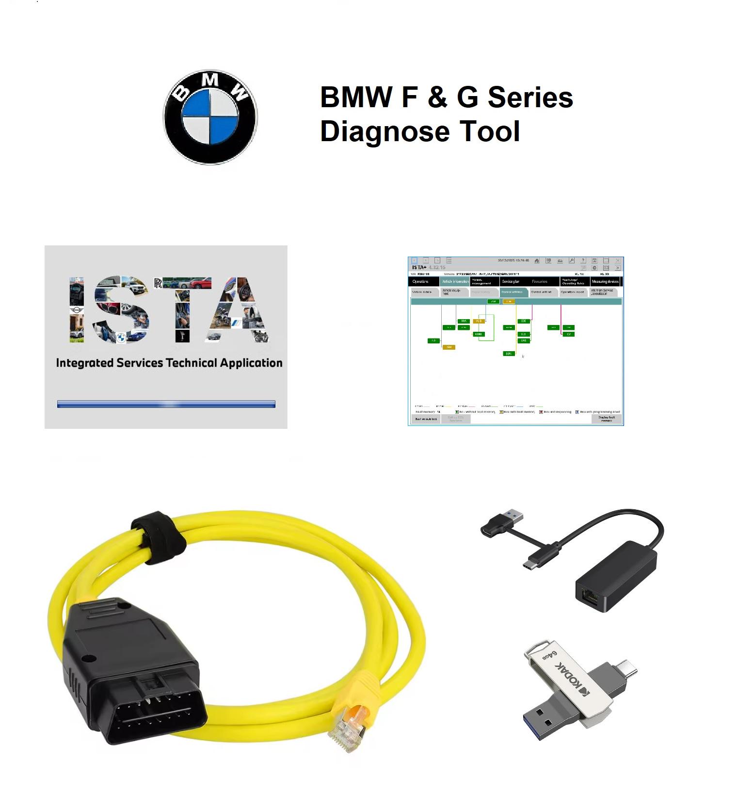 BMW ISTA+ 4.55.12 (23.07.2025 Release) Full Diagnose Kit (cable+