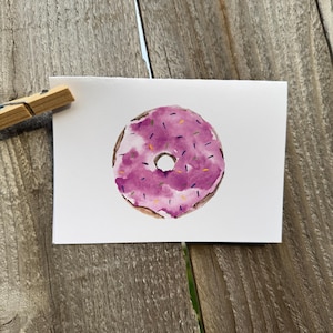 Carta acquerello - Ciambella