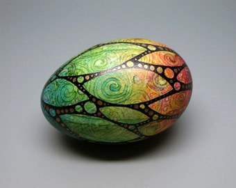 Beautiful Painted Eggs, A PDF Tutorial, Egg Art, DIY 