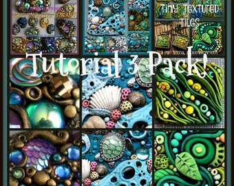 Polymer Clay Tutorial 3-Pack: Inchies, Suncatcher, Pendants (PDF)