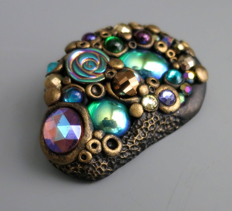 Jewel Encrusted Pendants and Brooches A Polymer Clay PDF Etsy