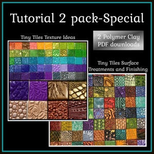 Polymer Clay Tiny Tiles: Texture & Finishing PDF Tutorial Bundle