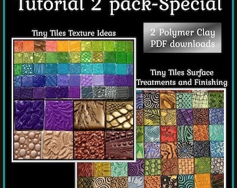 Polymer Clay Tiny Tiles: Texture & Finishing PDF Tutorial Bundle