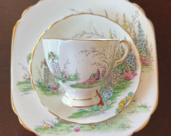 Tuscan Fine Bone China English Country Hollyhock - Single Saucer