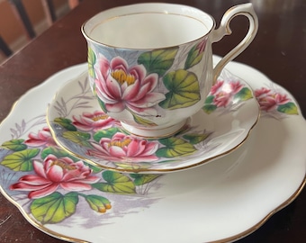 Royal Albert Flower of the Month series (older) replacement pieces: Water Lily, Violets, Poppy