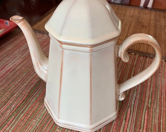 Vintage Midcentury MCM Italian Pottery Tea / Coffee Pot - Ernestine Cannon Salerno Italy